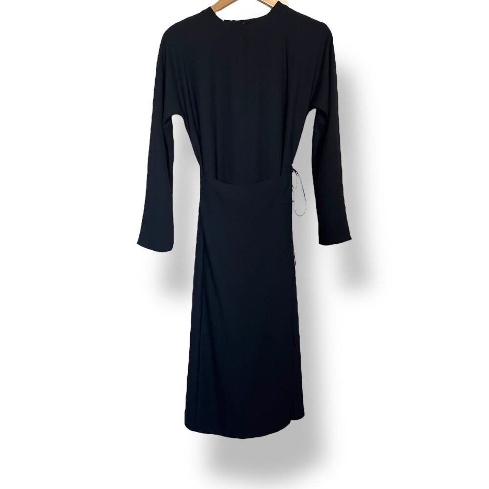 Vince Black Button Back Wrap Dress - Size XS - Excellent Condition